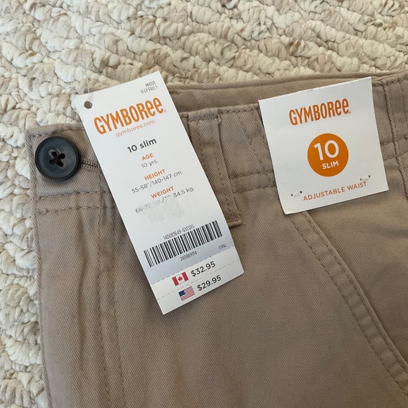 GYMBOREE Girls khaki pants - 10 slim *BNWT - Picture 2 of 4